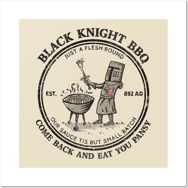 Black Knight BBQ Wall Art by kg07_shirts